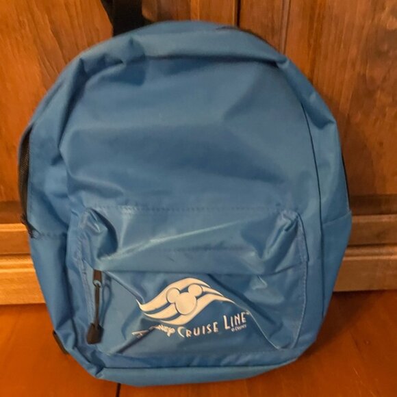 Disney Cruise Lines Blue Backpack Travel Carry On Bag - Picture 2 of 6